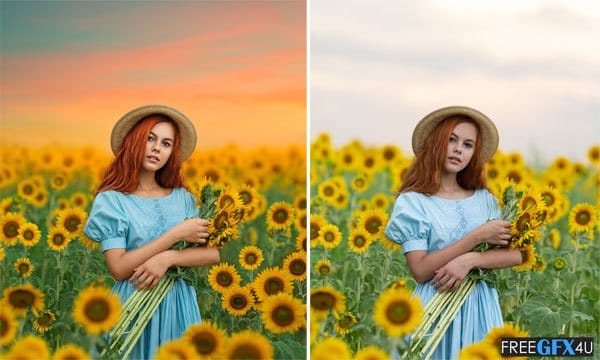 The Girl With Sunflowers Editing Tutorial