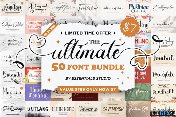 Ultimate Crafting Font Bundle