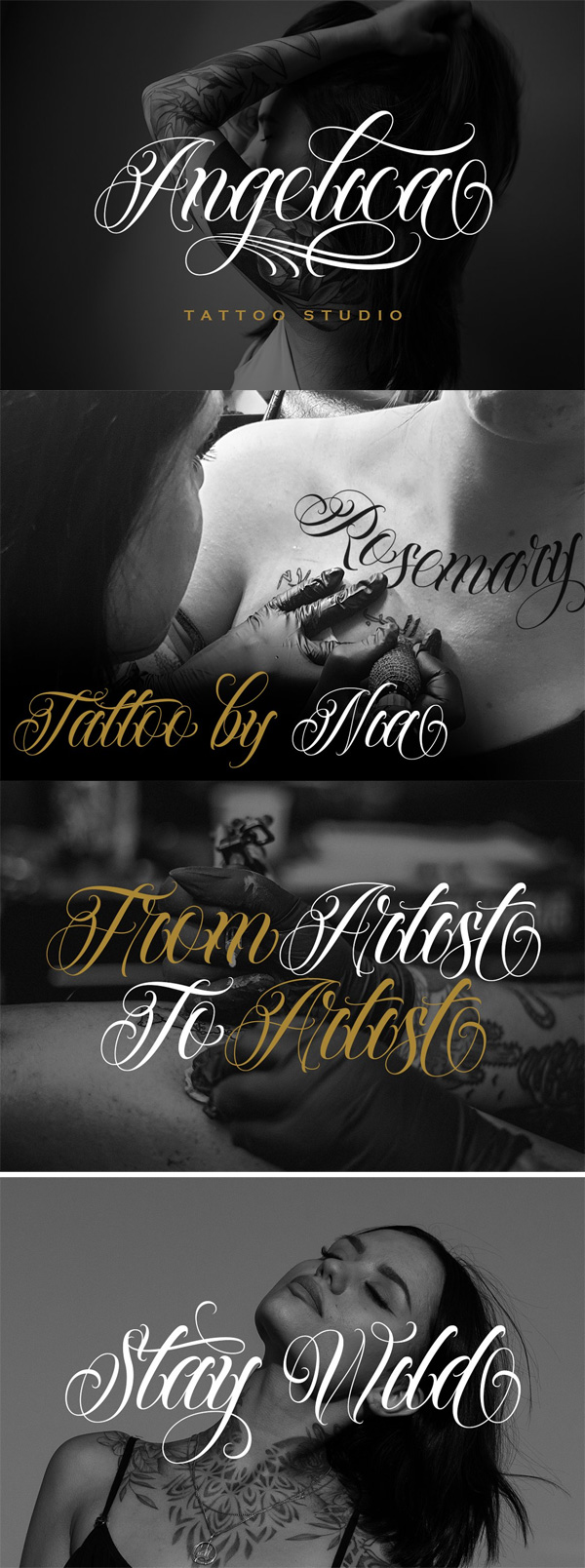 Wildstyle Chicano Tattoo Font