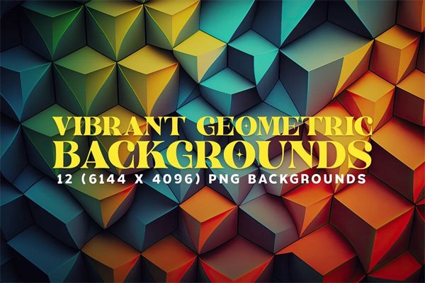 12 Vibrant Geometric Backgrounds 6K 12 Vibrant Geometric Backgrounds 6K