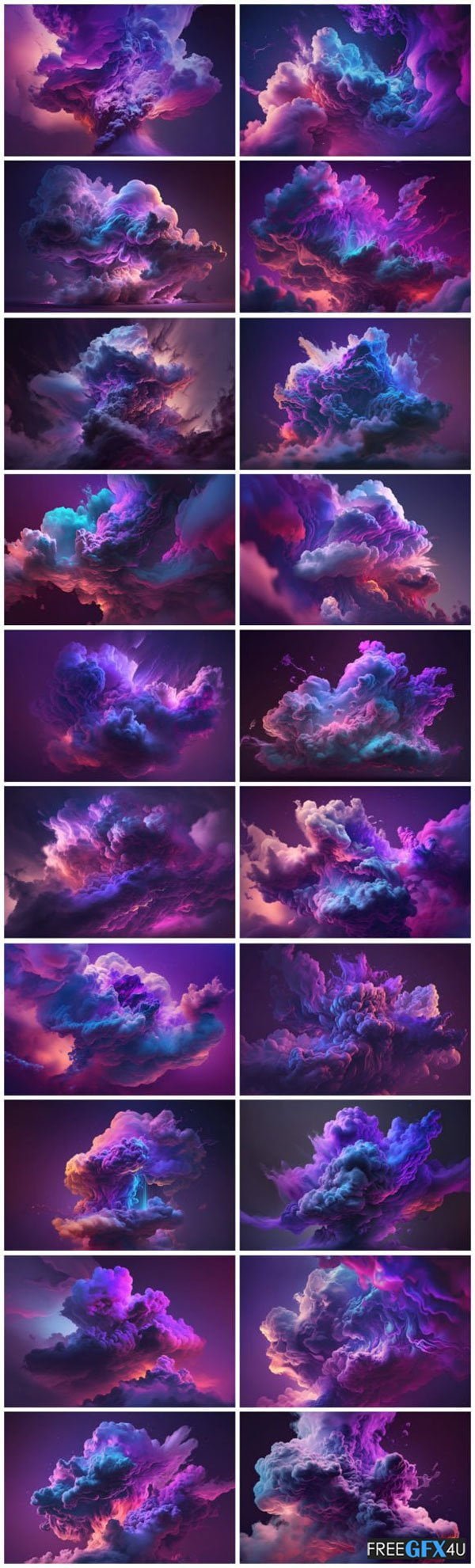 20 Purple Clouds Backgrounds 6K 20 Purple Clouds Backgrounds