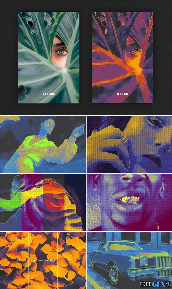 70s Acid Halftone Photo Effect 70s Acid Halftone Effect