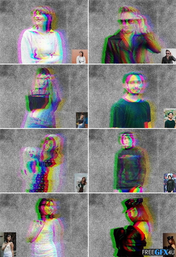 Anaglyph Risograph Action