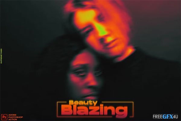 Blazing Beauty Photoshop Action Blazing Beauty Action