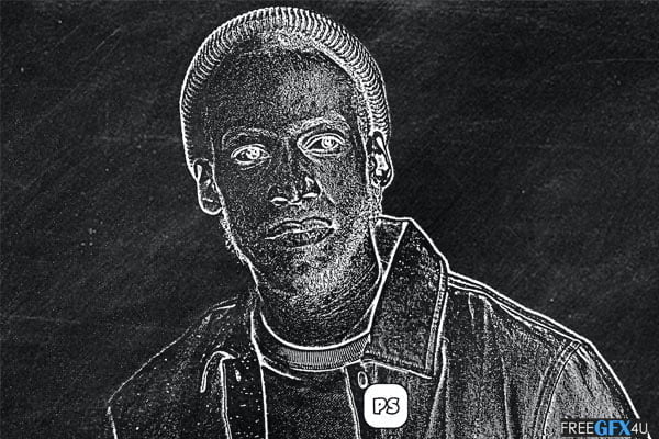 Chalk Drawing Sketch Art Effect Chalk Drawing Sketch Art Effect