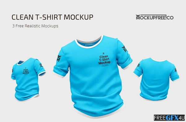 Clean T-shirt Mockup Free Download Clean T-shirt Mockup