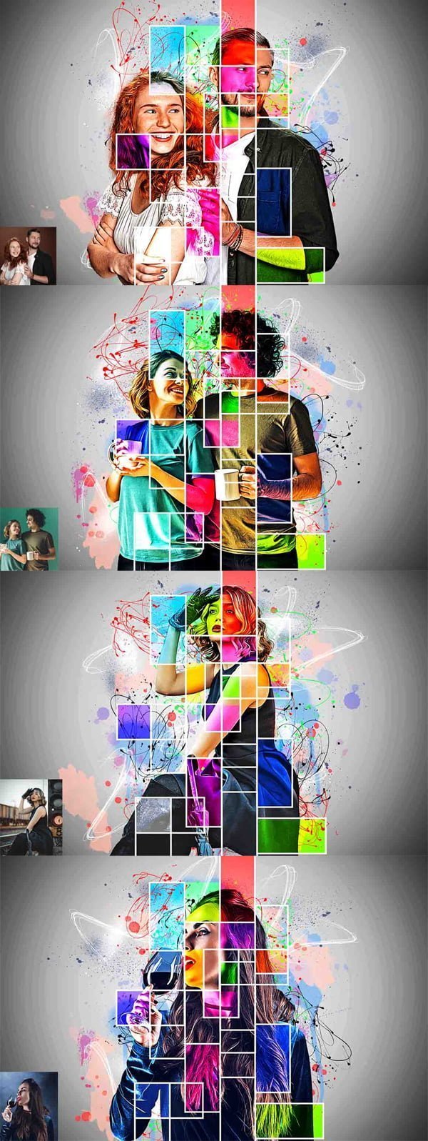 Collage Poster Art Photoshop Action Collage Poster Art Photoshop Action