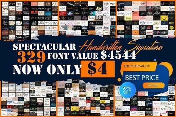 Creativefabrica - 329 Font Pack 329 Font Pack
