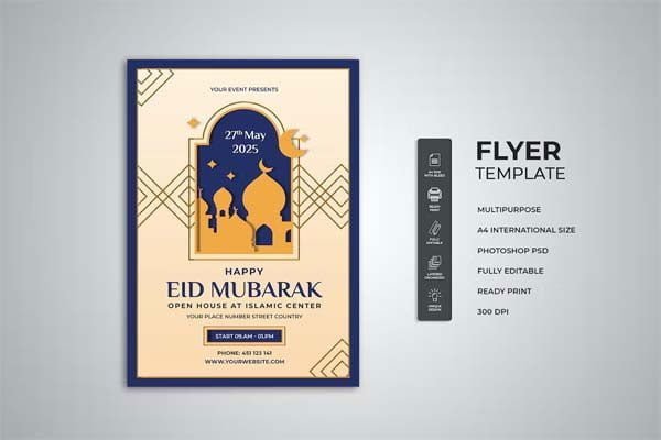 Eid Mubarak Flyer Template Eid Mubarak Flyer Template