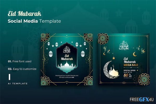 Eid Mubarak r1 Social Media