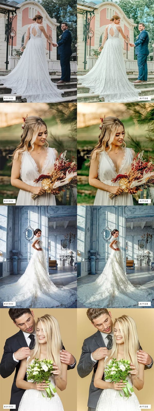 15 Elegant Wedding Lightroom Presets 15 Elegant Wedding Lightroom Presets