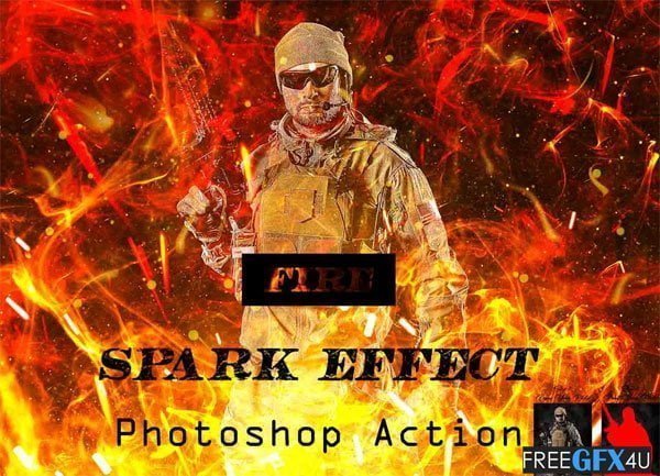 Fire Spark Effect Action