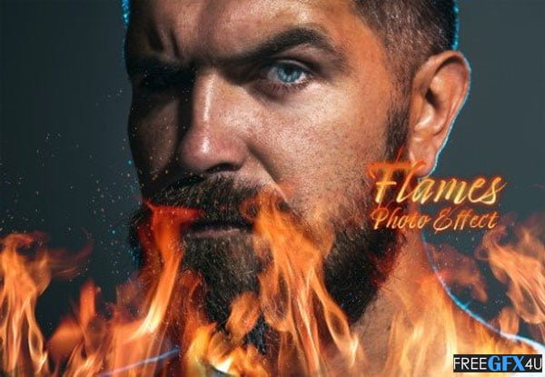 Fire and Flames Photo Effect