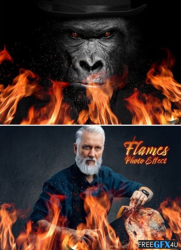 Fire and Flames Photo Effect