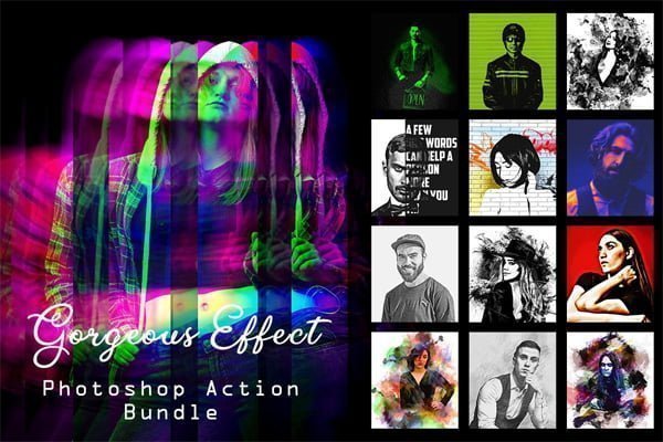 Gorgeous Effect Photoshop Actions Bundle Gorgeous Effect Photoshop Actions Bundle