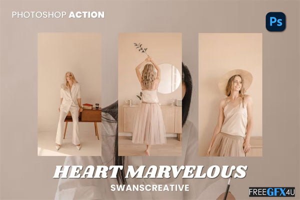 Heart Marvelous Photoshop Action Heart Marvelous Action