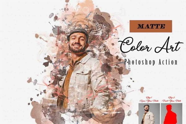 Matte Color Art Photoshop Action Matte Color Art Photoshop Action