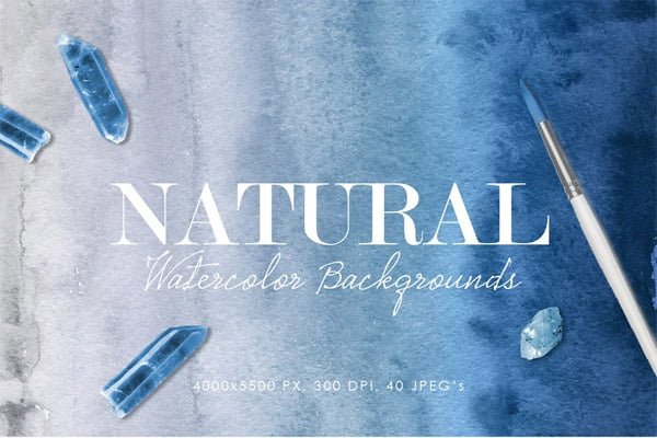 Natural Watercolor Ombre Backgrounds Natural Watercolor Ombre Backgrounds