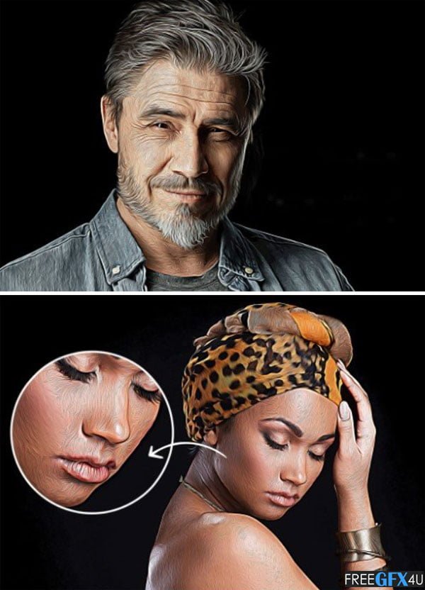 Oil Paint Photo Effect