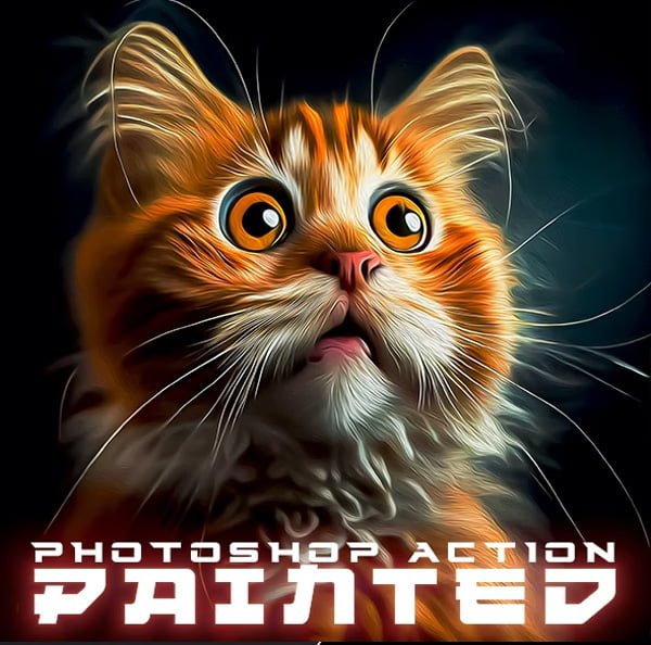 PRO Painted Painting Photoshop Action PRO Painted Painting Photoshop Action