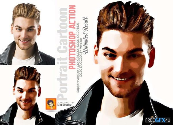 Portrait Cartoon Action