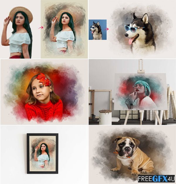 Realistic Painting Photo Effect Realistic Painting Effect
