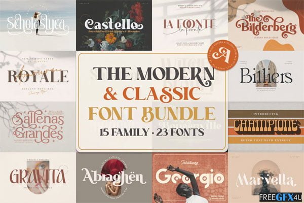 The Modern & Classic Font