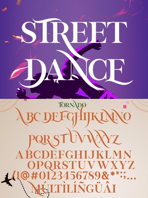 Tornado Night Party Font Tornado Night Party Font