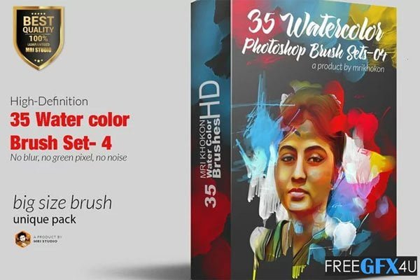 Water Color Photoshop Brush Set Water Color Photoshop Brush Set