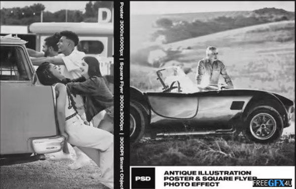 Antique Illustration Photo Effect