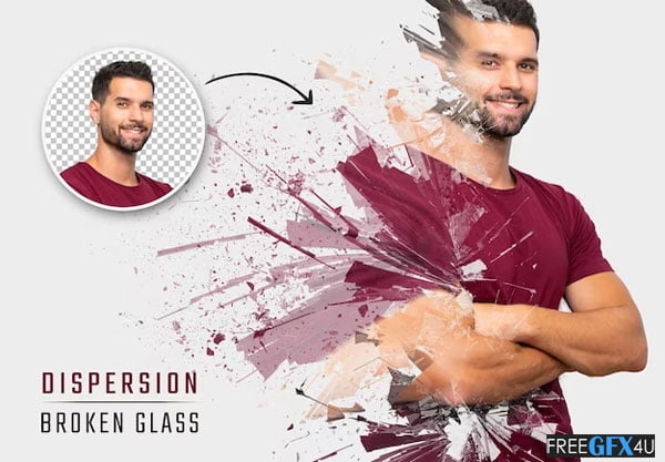 Broken Glass Shattered Dispersion Photo