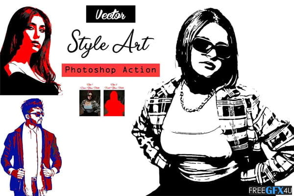  Vector Style Art Photoshop Action