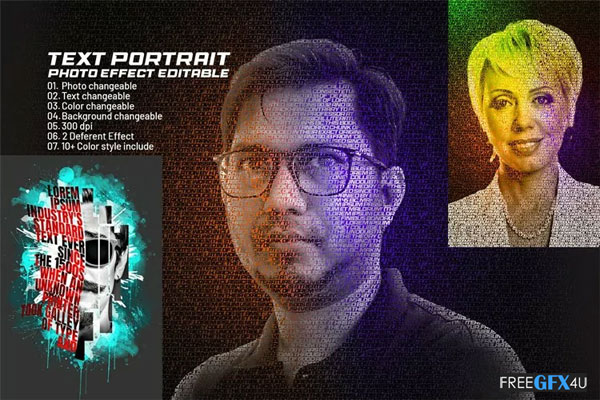 Easy Typography Portrait Effect Easy Typography Portrait Effect