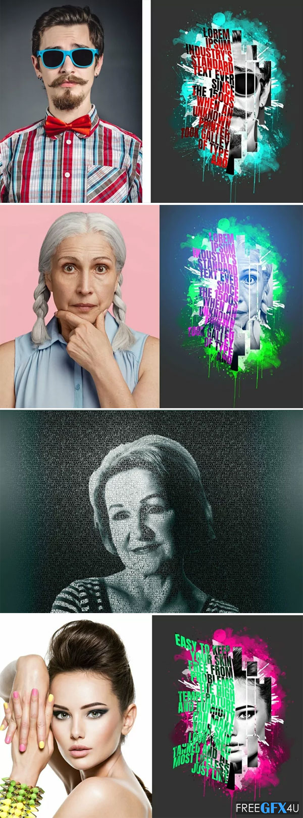 Easy Typography Portrait Effect Easy Typography Portrait Effect