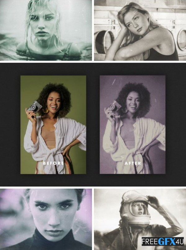 Vintage Portrait Photo Effect