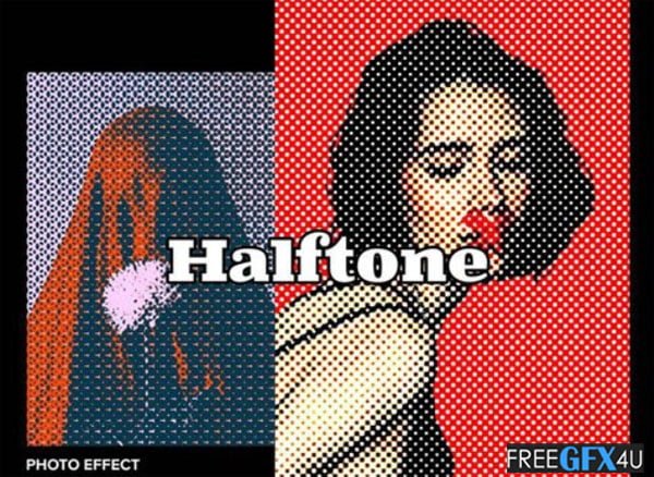 Halftone Photo Effect for Photoshop Halftone Photo Effect