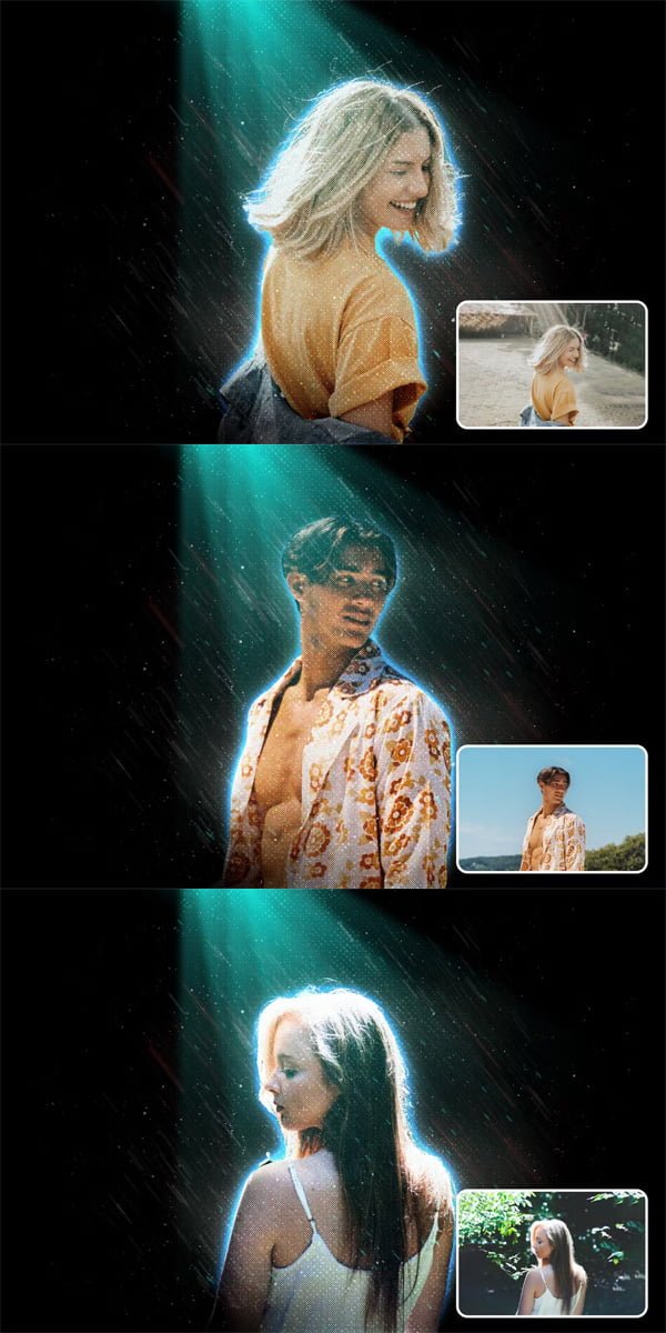 Hologram Photo Effect Hologram Photo Effect