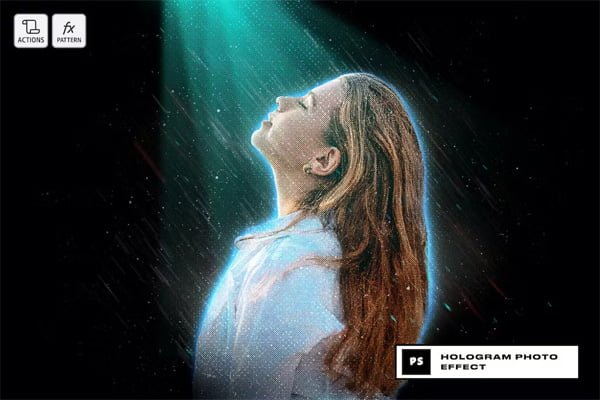 Hologram Photo Effect Hologram Photo Effect