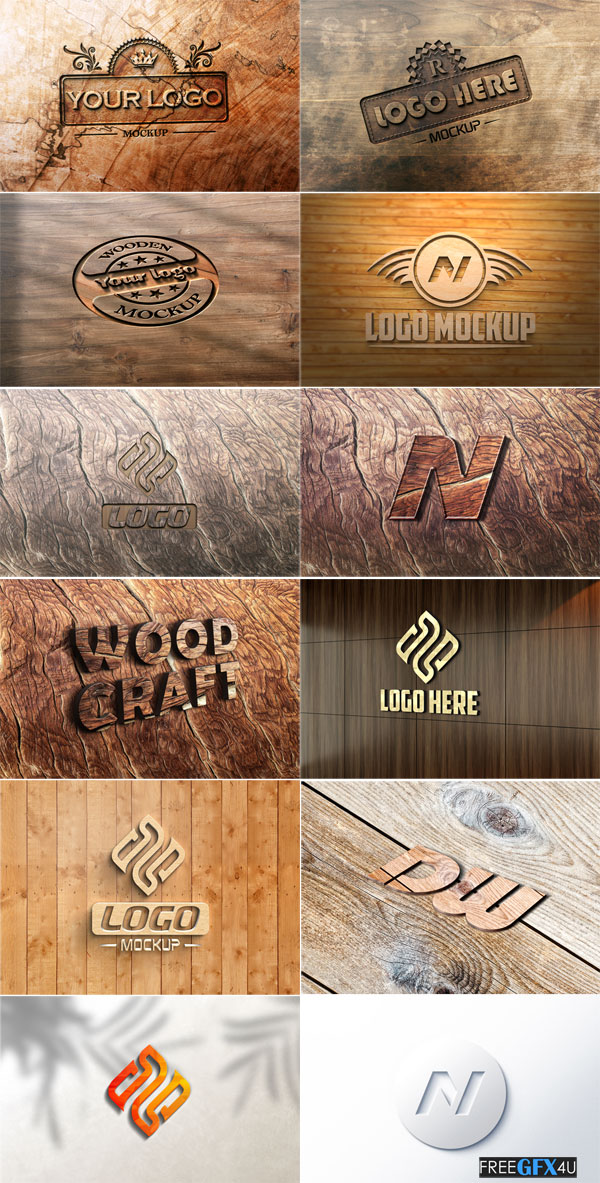 Logo Mockup Realistic Psd
