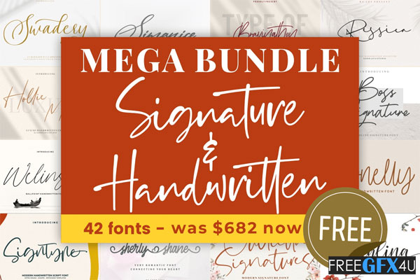 Handwritten Fonts Bundle