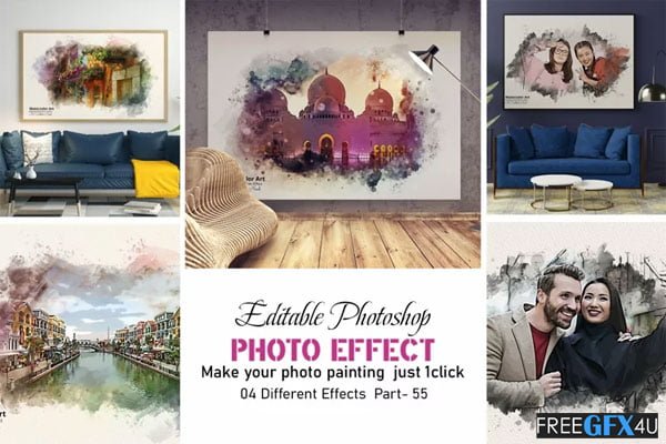 Realistic Watercolor Painting Effect