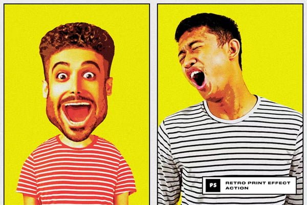 Retro Print Effect Action Retro Print Effect Action