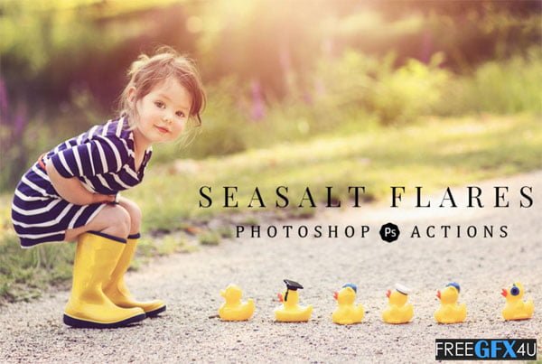 Flares Collection Photoshop Actions + Overlays
