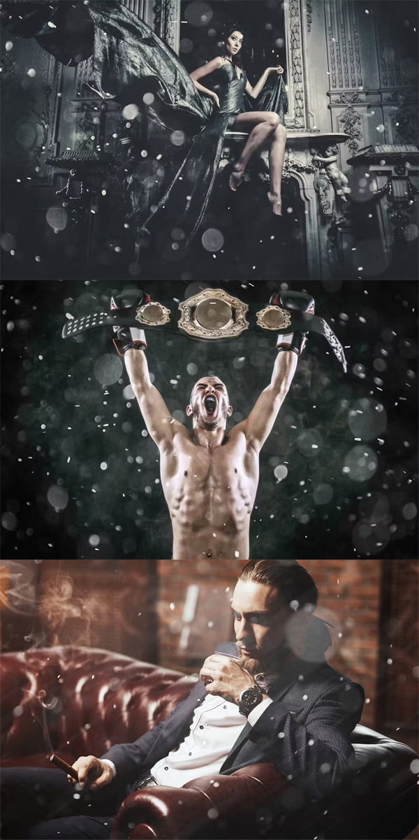 50 Silver Bokeh Photo Overlays