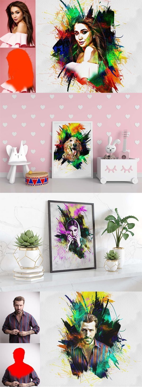 Abstract Portrait Art Photo Effect Abstract Portrait Art Photo Effect