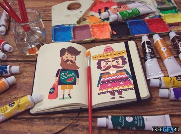 Artist’s Notebook Mockup