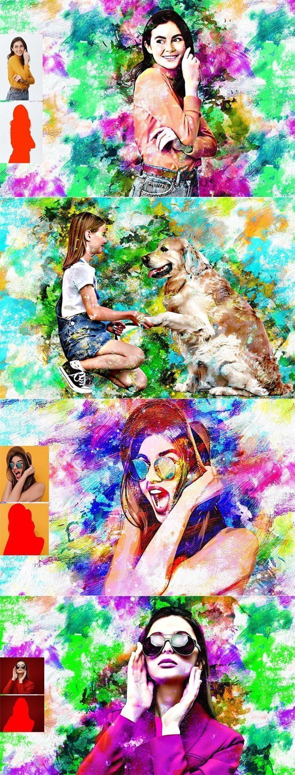 Canvas Acrylic Painting Photo Effect Canvas Acrylic Painting Photo Effect