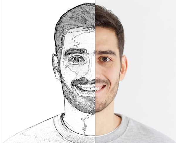 Chalk Portrait Effect Chalk Portrait Effect