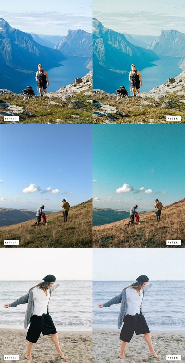 Lightroom Presets for Summer in Vintage Style