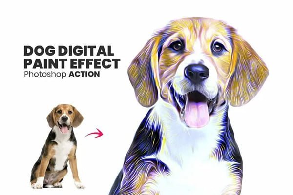 Pet Digital Paint Effect